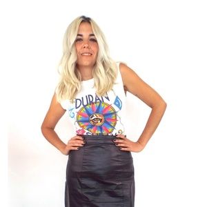 100% leather high waisted mini skirt black size 4